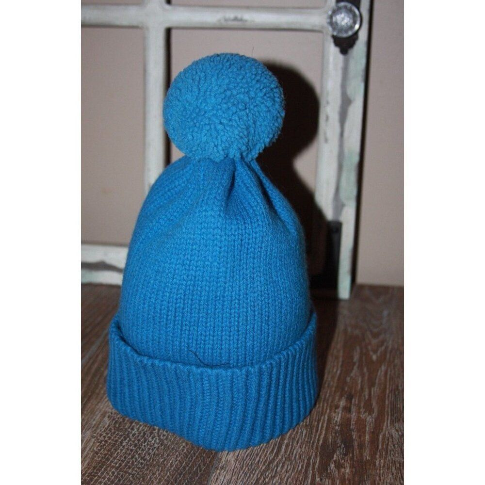 Coach Sheepskin Pom Hat Peacock Winter Hat - New - Picture 4 of 5
